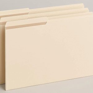 Legal Size File Folders with Reinforced Tabs for Large Documents